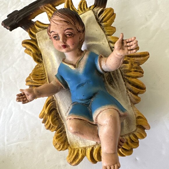 Vintage Fontanini Christmas Nativity Baby Jesus Christ Messiah 1983 Depose Italy - Picture 16 of 16